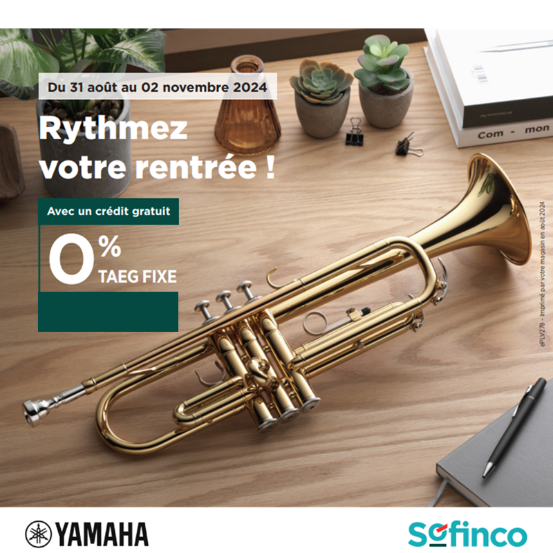 Financez votre instrument YAMAHA en 10, 12, 20 ou 24X et SANS FRAIS !